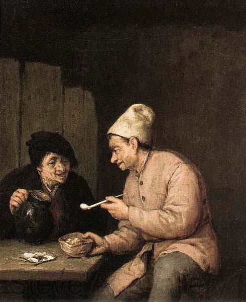 OSTADE, Adriaen Jansz. van Piping and Drinking in the Tavern Germany oil painting art
